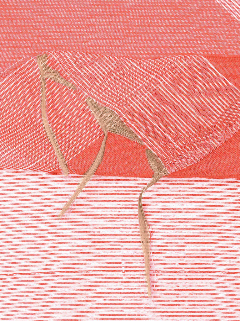 Maroon Embellished Silk Dupatta main image 1