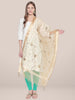 Gold Embroidered Organza Dupatta freeshipping - Dupatta Bazaar