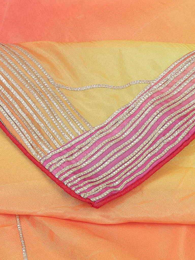 Magenta Tie & Dye Gotta Patti Dupatta main image 1