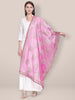 Emroidered Rani Pink Net Gotta Patti Dupatta freeshipping - Dupatta Bazaar