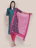 Pink Organza dupatta with Gotta Patti Work freeshipping - Dupatta Bazaar