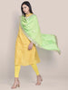 Dupatta Bazaar Woman's Lime Green & Gold Silk Dupatta with Gotta Patti Work. freeshipping - Dupatta Bazaar