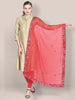 Red Chiffon Dupatta with Mirror Work. freeshipping - Dupatta Bazaar