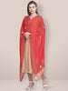 Red Chiffon Dupatta with Gotta Work freeshipping - Dupatta Bazaar