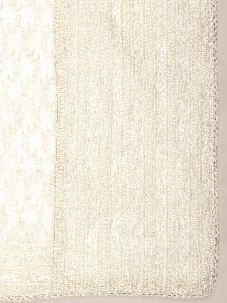 Off-White Printed Cotton Dupatta 3 main image 1