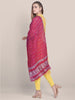 Pink Bandhini Silk Dupatta freeshipping - Dupatta Bazaar