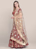 Gold Embellished Net Dupatta freeshipping - Dupatta Bazaar