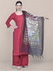 Digital Printed Multicoloured Silk Dupatta freeshipping - Dupatta Bazaar