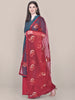 Embroidered Sequence Work Maroon Net dupatta freeshipping - Dupatta Bazaar