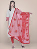 Embroidered Sequence Work Red Net dupatta freeshipping - Dupatta Bazaar