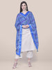 Lehariya Blue Crepe Dupatta. freeshipping - Dupatta Bazaar