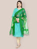 Organza Dupatta Bottle Green. freeshipping - Dupatta Bazaar