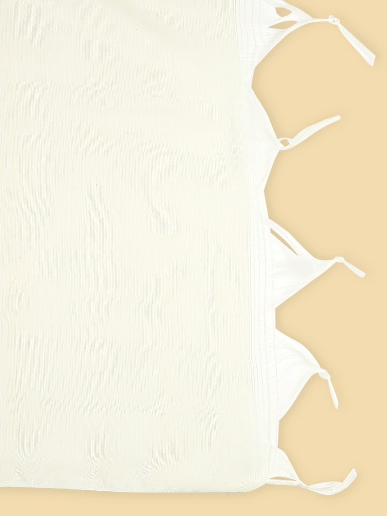 Off White Printed Cotton Dupatta