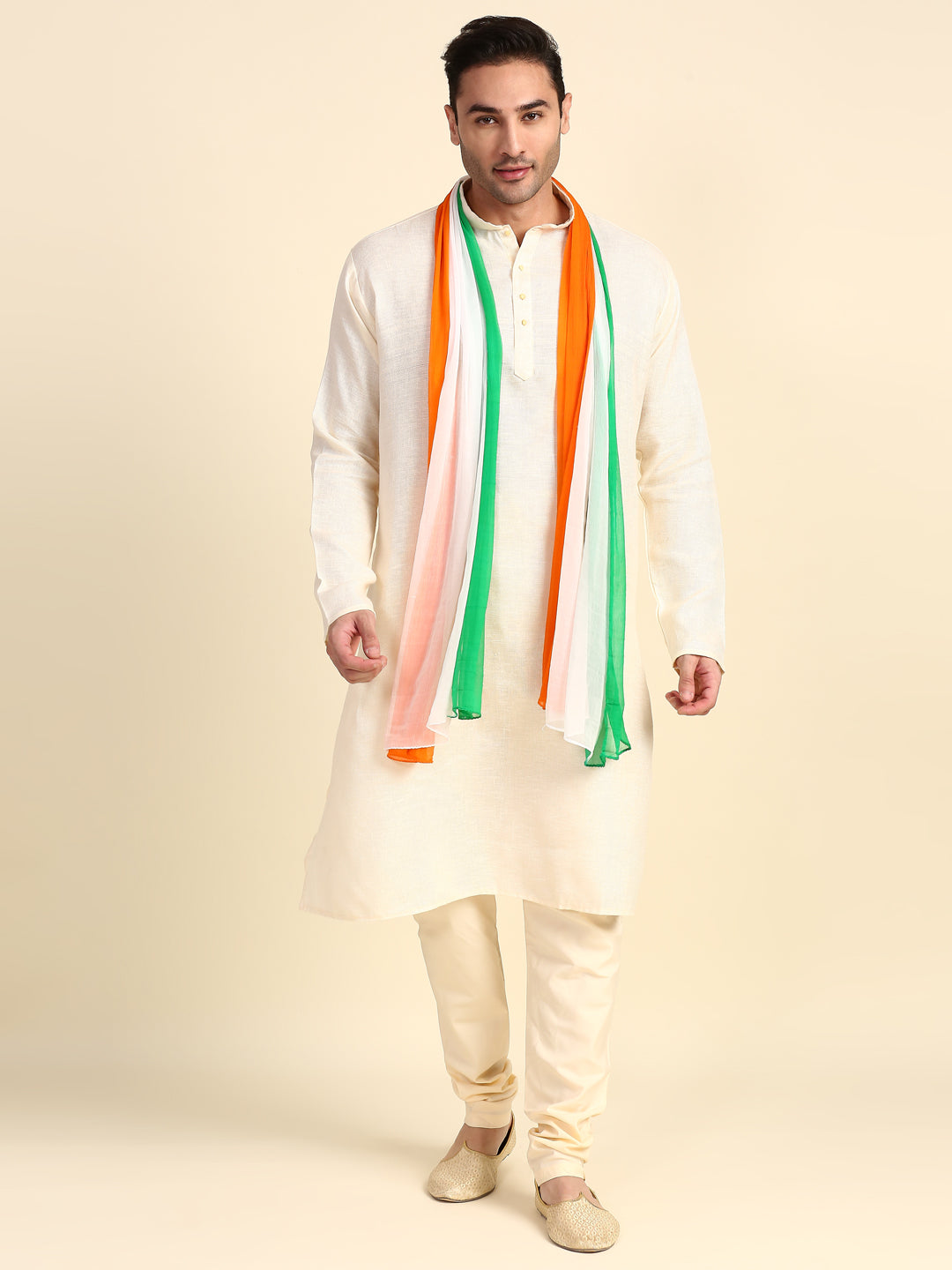 Men's Republic Day Tiranga Tri Colour Chiffon Dupatta – Dupatta Bazaar