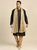 Men's Embellished Gold Net Dupatta for Kurta/Sherwani/Achkan