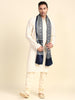 Men's Indigo Ajrakh Stole/Dupatta for Kurta/Sherwani/Achkan