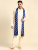 Men's Blue Leharia Dupatta for Kurta/Sherwani/Achkan