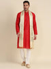 Men's Cream Banarasi Silk Dupatta for Kurta/Sherwani/Achkan