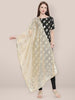 Gold Cotton Silk dupatta with Gotta Patti Work. freeshipping - Dupatta Bazaar