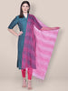 Woven Pink Organza Dupatta freeshipping - Dupatta Bazaar