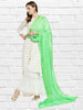 Fluorescent Green Bandhini Silk Dupatta