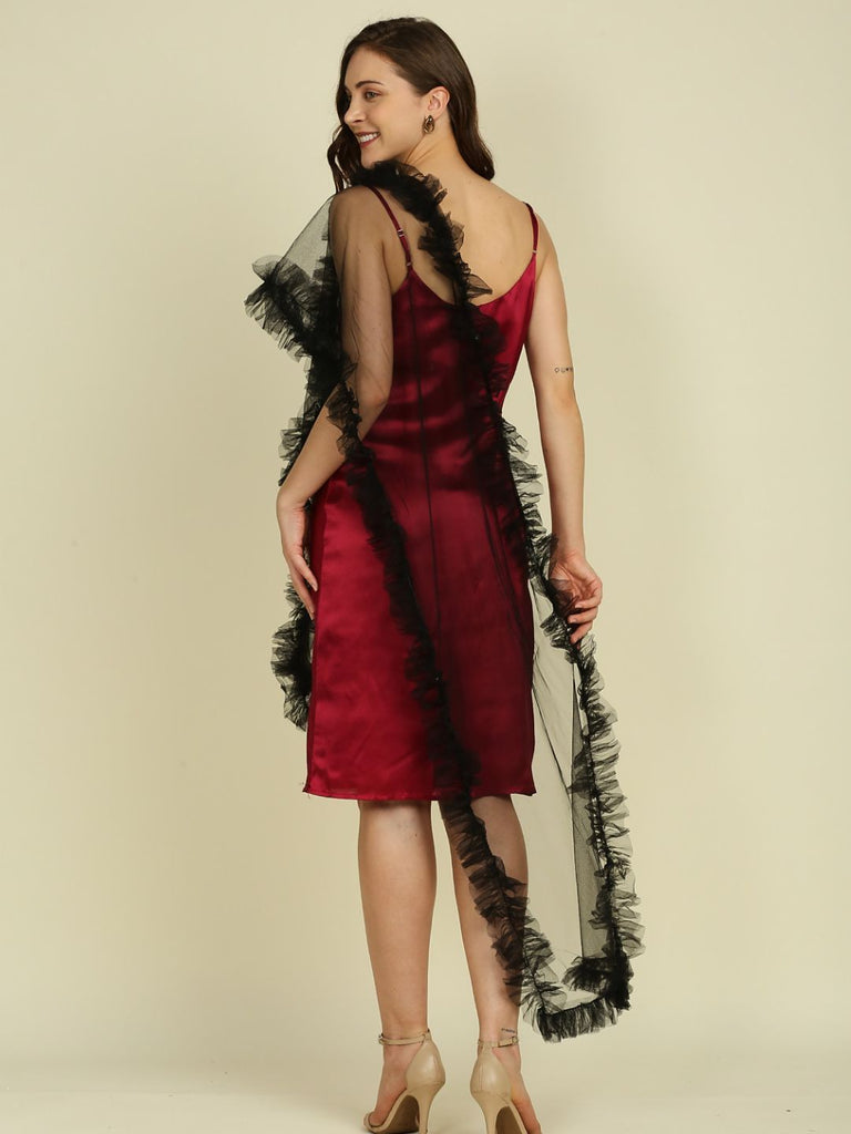 THEREDTHREAD】S dot flow frill tops THEREDTHREAD / ザレッド