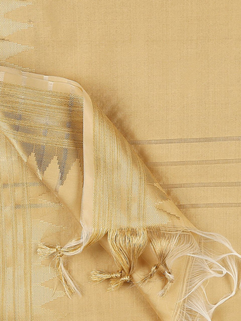Grey & Gold Banarsi Silk Dupatta
