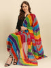 Multicolour Georgette Dupatta with Gotta Work