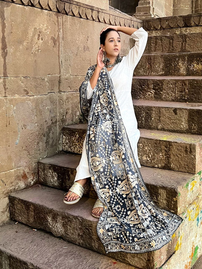 Kashmiri Embroidery Dupatta