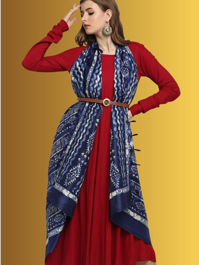 Blue Ajrakh Sleeveless Blouse - Byhand I Indian Ethnic Wear Online I  Sustainable Fashion I Handmade Clothes
