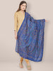 Royal Blue Bandhini Silk dupatta freeshipping - Dupatta Bazaar
