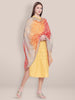 Multicoloured Digital Printed Silk Gotta Patti Dupatta freeshipping - Dupatta Bazaar